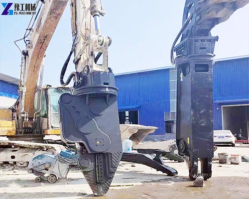 car dismantling machine close-up