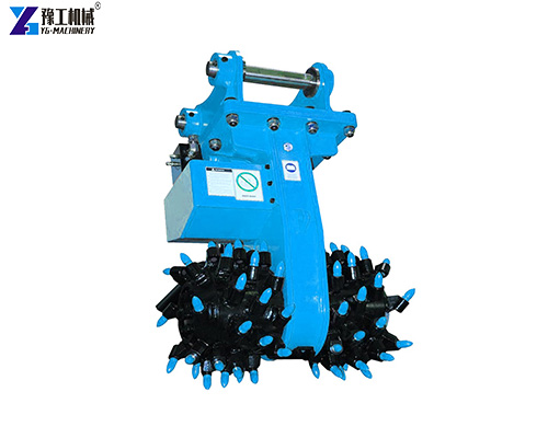 drum cutter attachment for excavator