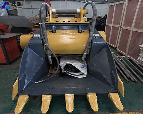 excavator crusher attachment inspection