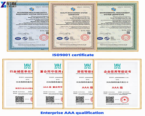 excavator metal shear company certificate