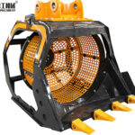 Excavator Soil Screener - Digger Screening Bucket for Soil and Rock excavator screener