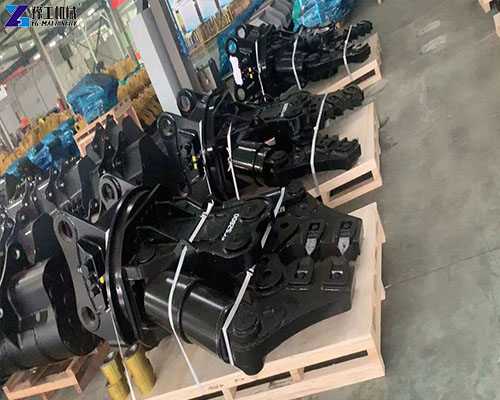 excavator shear warehouse storage