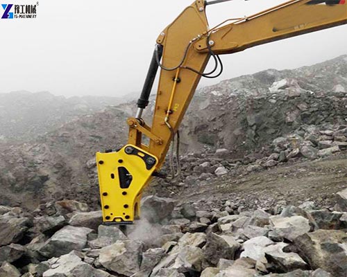 hydraulic-rock-breaker-machine-working-site