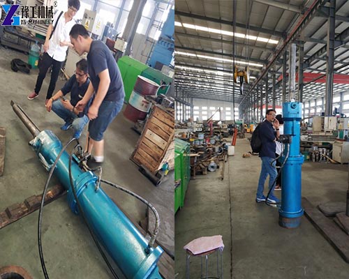 hydraulic rock splitter machine - customer visits factory