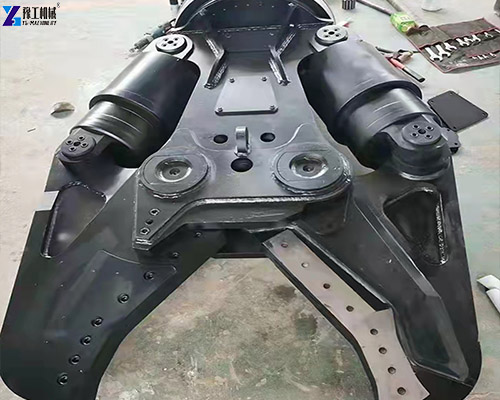 hydraulic scrap shear for excavator snipping rebar