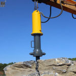 Hydraulic Concrete Splitter – Non-Blasting Rock Splitting for Excavators in large-scale hydraulic stone splitter operations
