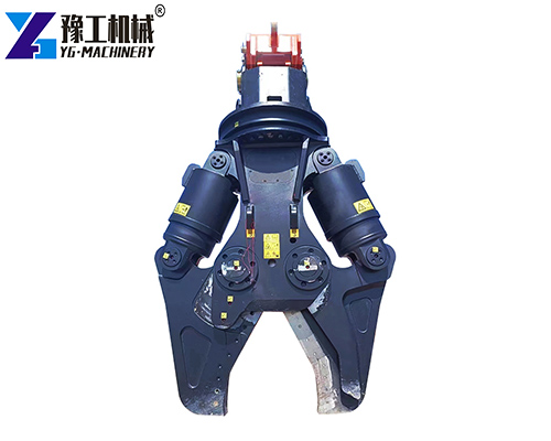 metal shear attachment for excavator