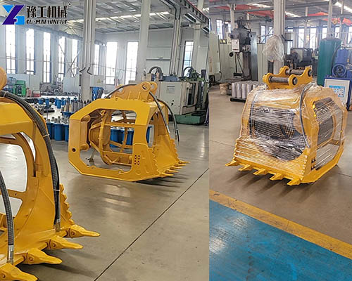 mini excavator screening bucket export packing