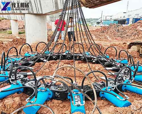 pile-crusher-ground-placement-site-view