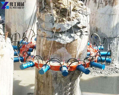 pile‑breaker cutting round reinforced pile