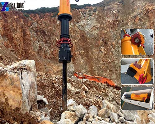 rock splitter for excavator splitting rock