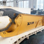 scrap metal shear cutting steel
