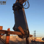 Excavator Scrap Shear Sold To Azerbaijan scrap metal shear cutting steel beam
