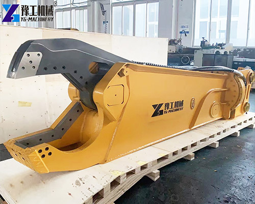 scrap metal shear cutting steel