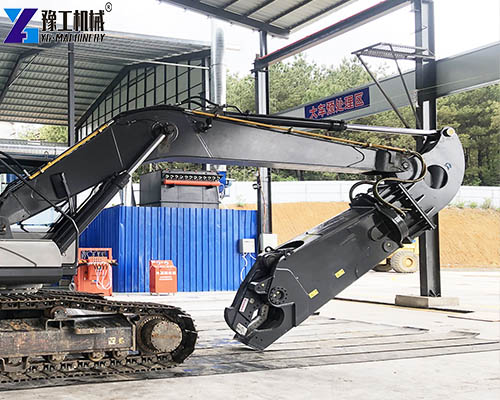 scrap shear for excavator processing scrap