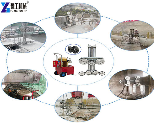 concrete rope saw construction site