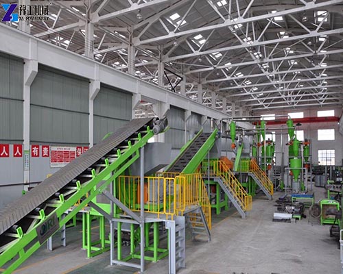 continuous waste tire recycling line