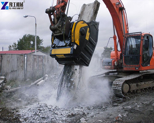 crusher bucket for excavator panoramic view