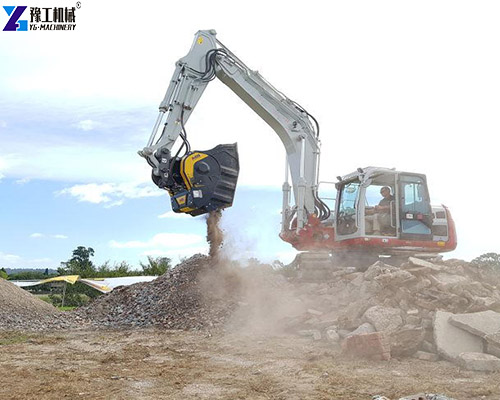 crusher bucket for excavator small size