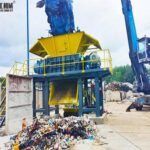 Twin Shaft Shredder for Sale double shaft shredder working site