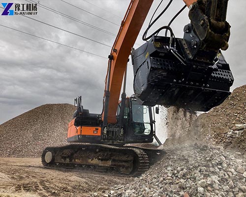 excavator crusher bucket for sale large project