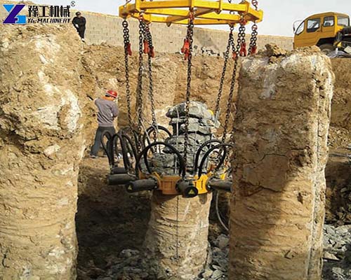 hydraulic pile breaker confined construction site