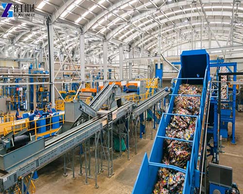 large scale pet bottle recycling line