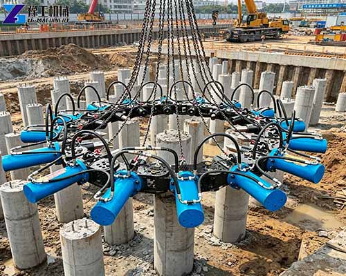 multi-pile head breaking machine