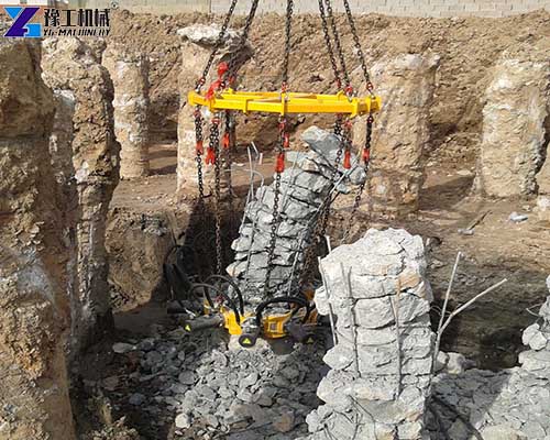 pile chipping machine foundation construction