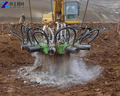 pile head breaking machine hydraulic operation