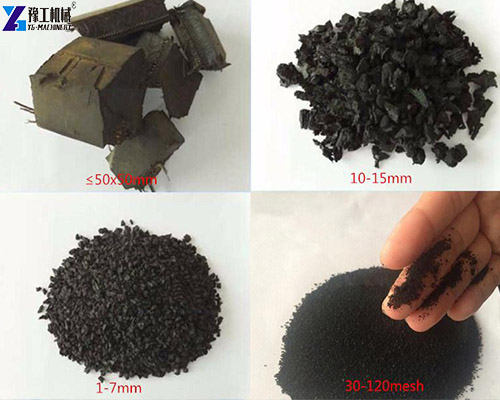 waste tyre rubber granules powder